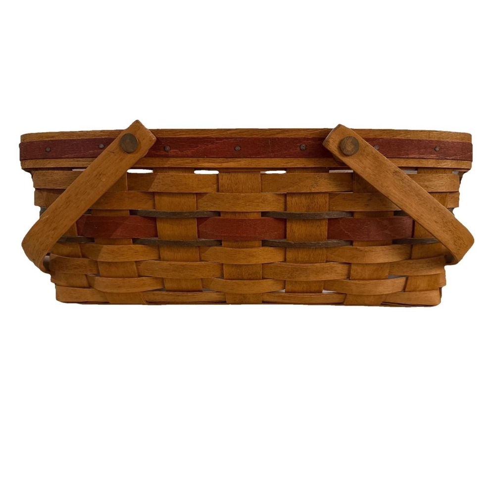 Longaberger 1992 All American Market Basket, Wooden Divider & Protector
